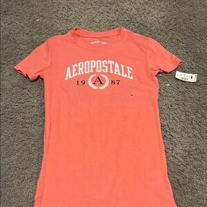 Aeropostale Coral Graphic Tee